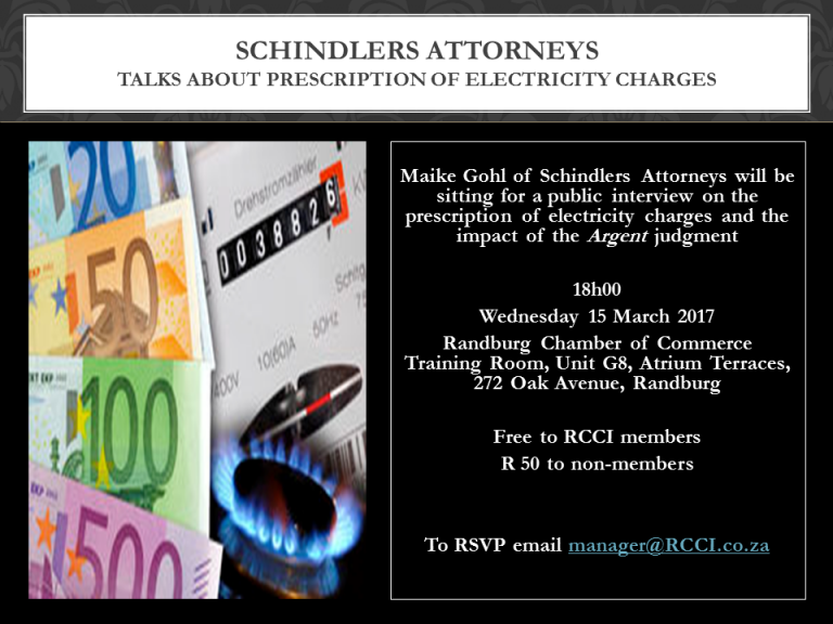 Schindlers Attorneys Talks About Prescription Of Electricity Charges
