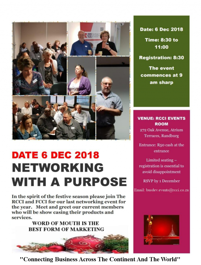 Networking With A Purpose Event – 6th December