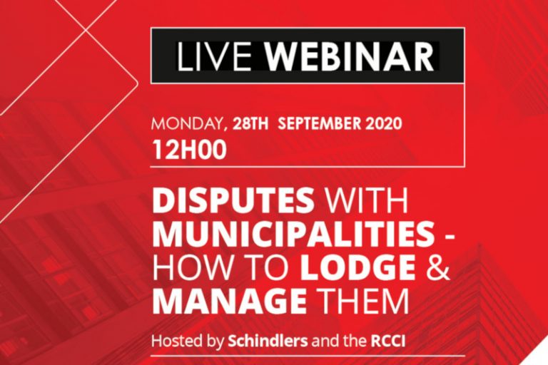 Schindlers & RCCI: Disputes With Municipalities – How To Lodge and Manage Them