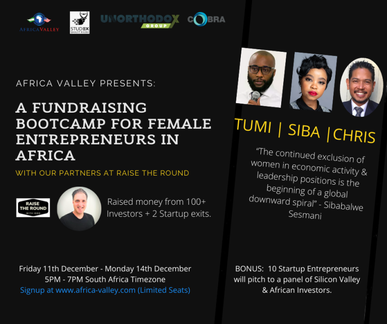 Africa Valley Investor Ready Bootcamp for Female Entrepreneurs