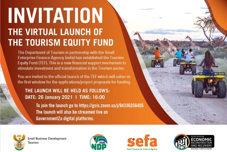 Invitation: Virtual Launch of the Tourism Equity Fund