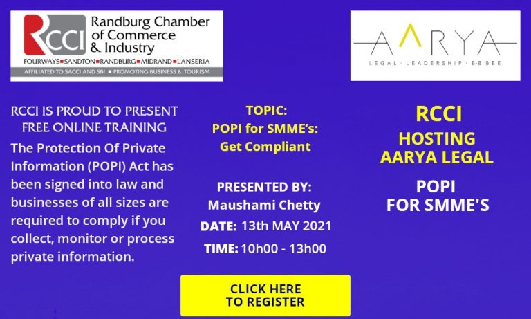 POPI for SMME’s: Get Compliant by 1 July 2021