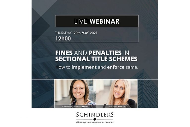 Schindlers Webinar:  Fines and Penalties in Sectional Title Schemes