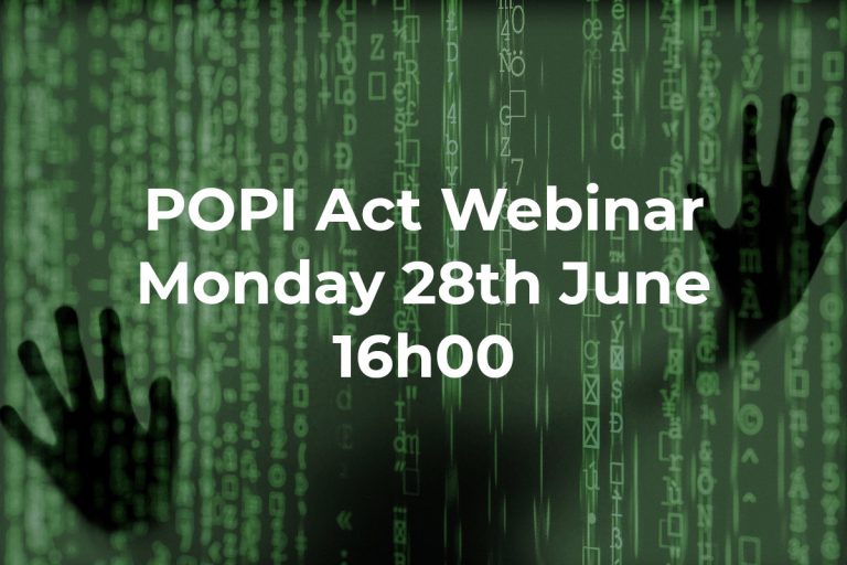 POPI Act Webinar – Monday 28th June