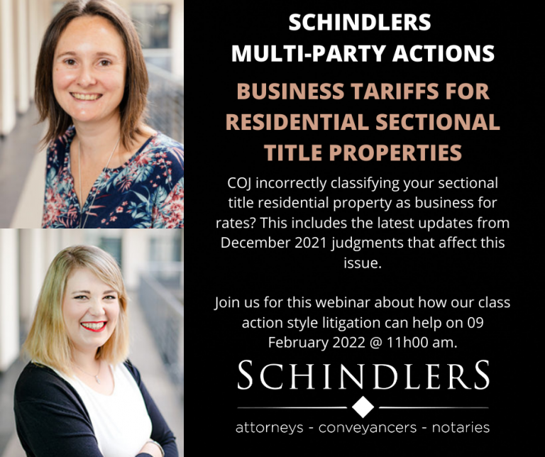 Business Tariffs For Residential Sectional Title Properties