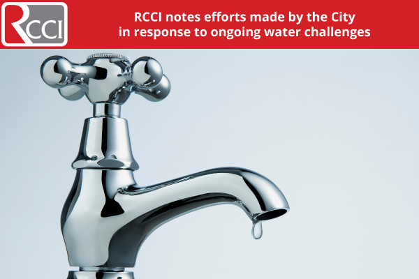 RCCI notes efforts made by the city in response to ongoing water challenges