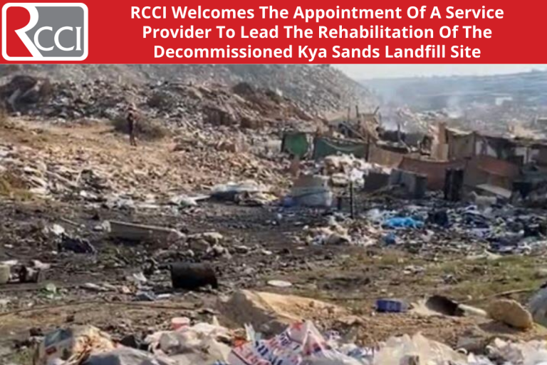 RCCI Welcomes The Appointment Of A Service Provider To Lead The Rehabilitation Of The Decommissioned Kya Sands Landfill Site