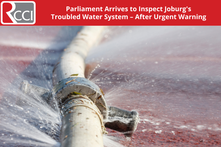 Parliament Arrives to Inspect Joburg’s Troubled Water System – After Urgent Warning