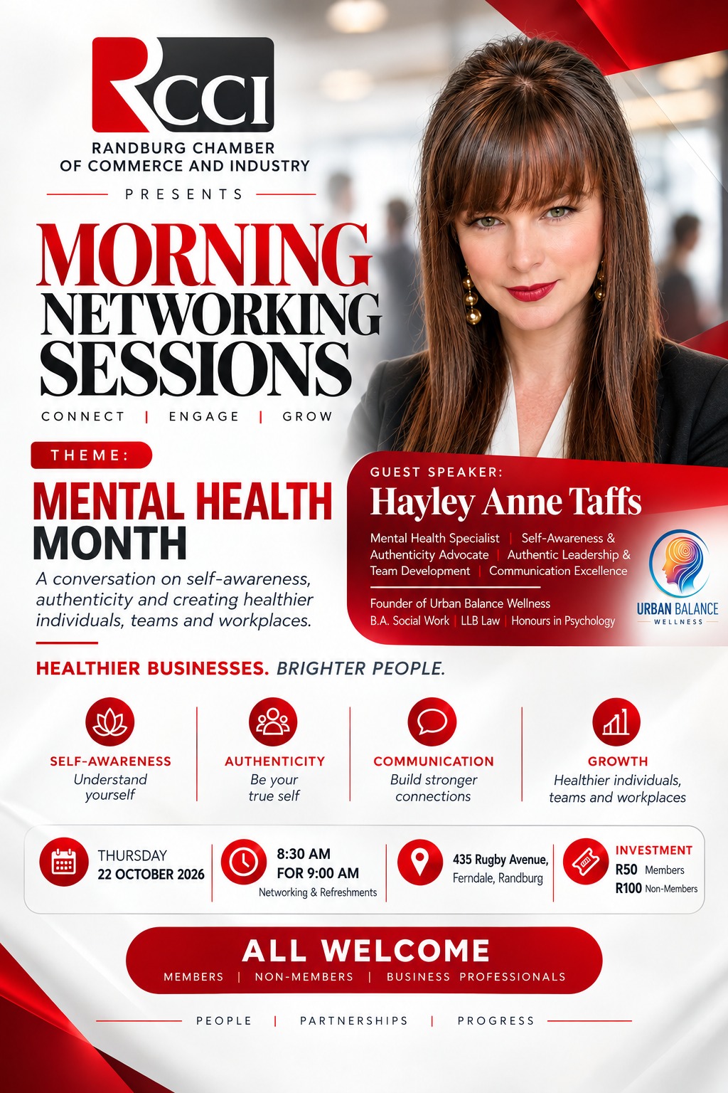 Morning networking session